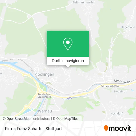 Firma Franz Schaffer Karte