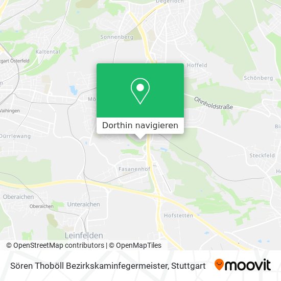 Sören Thoböll Bezirkskaminfegermeister Karte