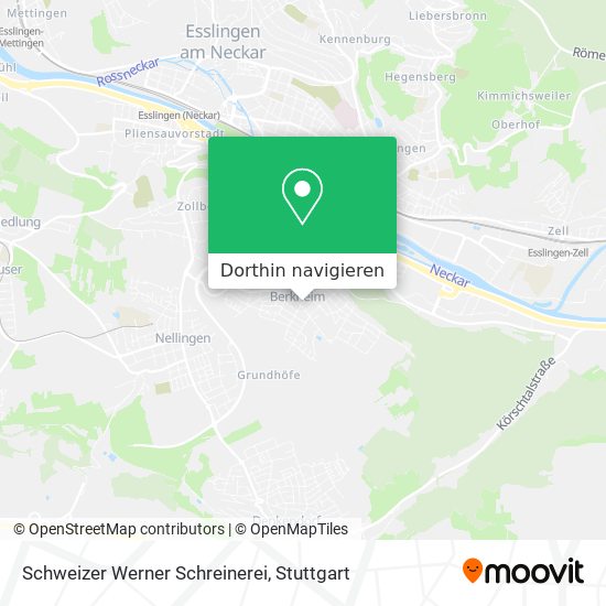 Schweizer Werner Schreinerei Karte