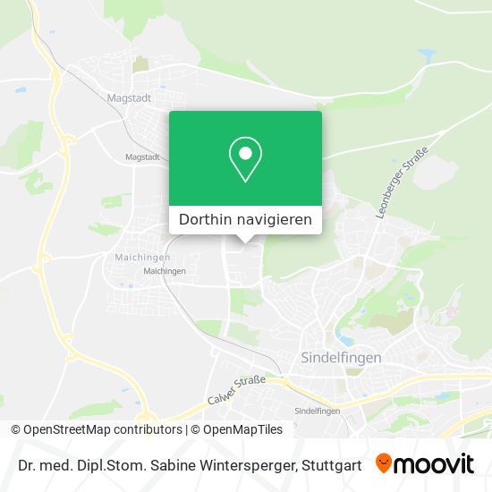 Dr. med. Dipl.Stom. Sabine Wintersperger Karte