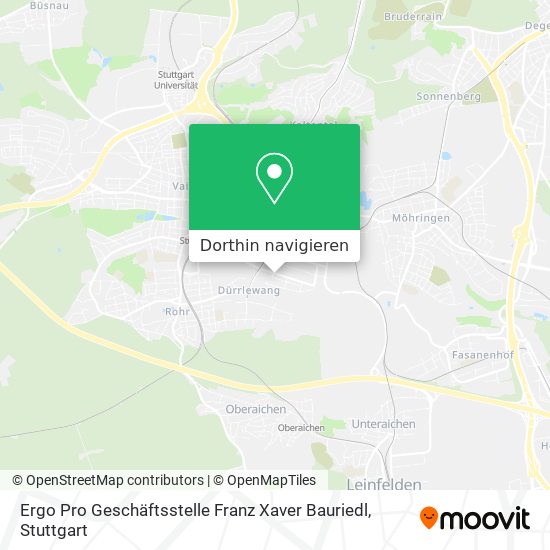 Ergo Pro Geschäftsstelle Franz Xaver Bauriedl Karte