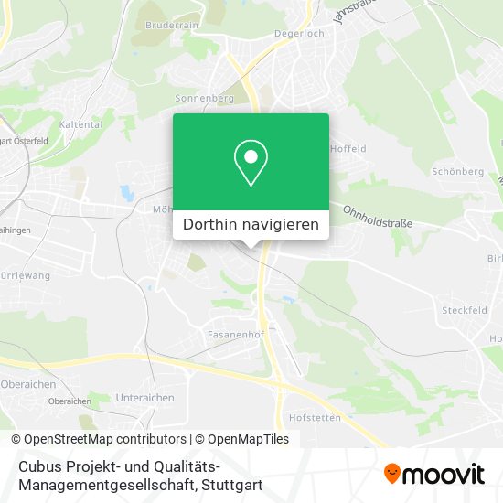 Cubus Projekt- und Qualitäts- Managementgesellschaft Karte