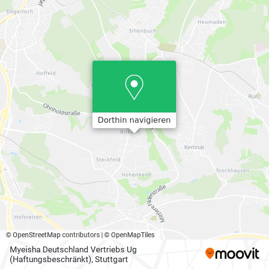 Myeisha Deutschland Vertriebs Ug (Haftungsbeschränkt) Karte