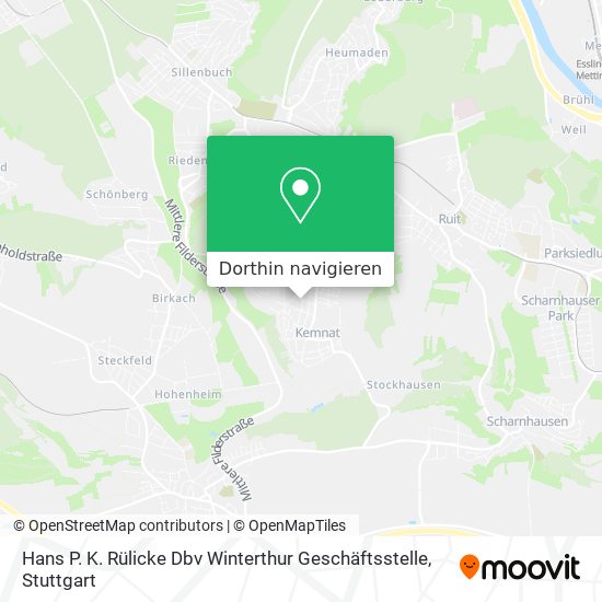Hans P. K. Rülicke Dbv Winterthur Geschäftsstelle Karte