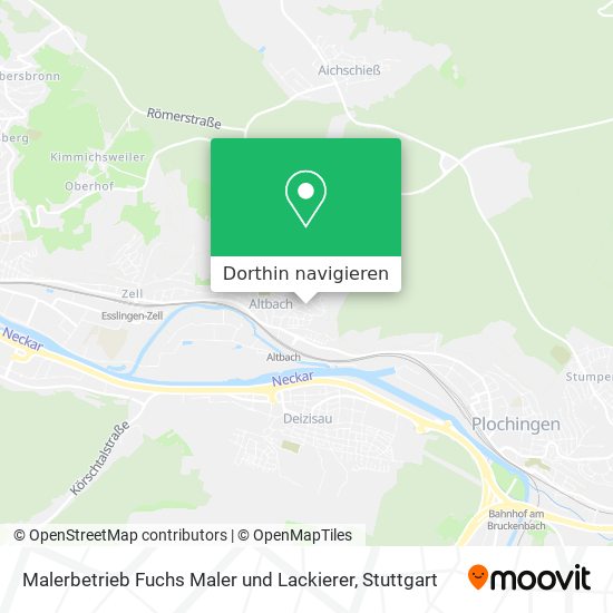 Malerbetrieb Fuchs Maler und Lackierer Karte