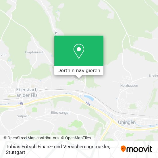 Tobias Fritsch Finanz- und Versicherungsmakler Karte