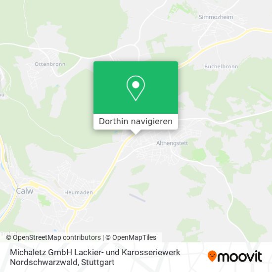 Michaletz GmbH Lackier- und Karosseriewerk Nordschwarzwald Karte