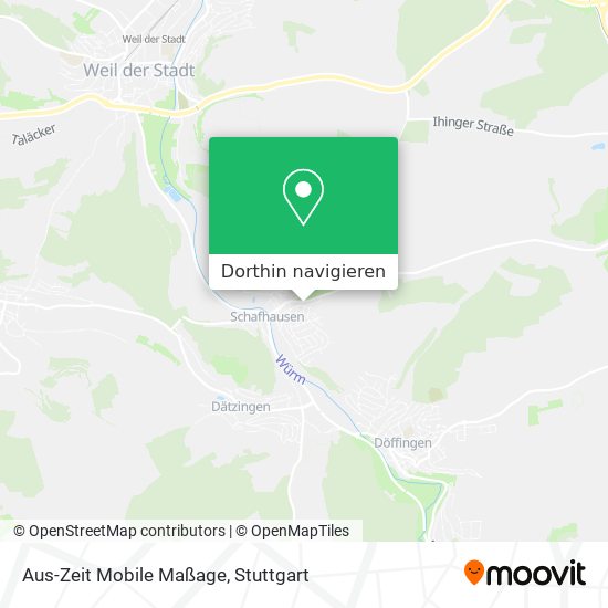 Aus-Zeit Mobile Maßage Karte