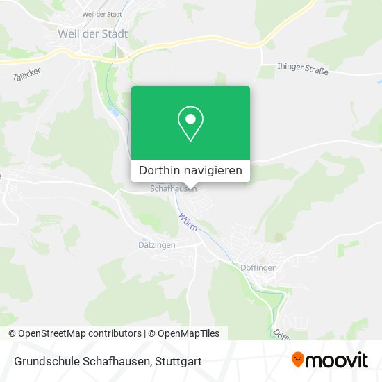 Grundschule Schafhausen Karte