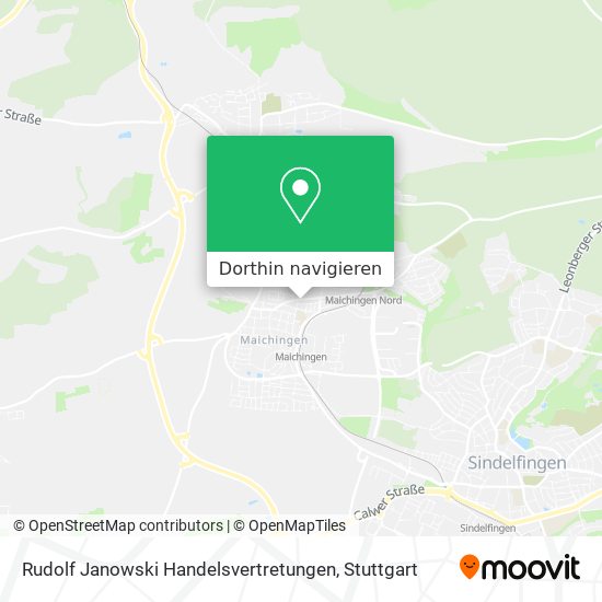 Rudolf Janowski Handelsvertretungen Karte