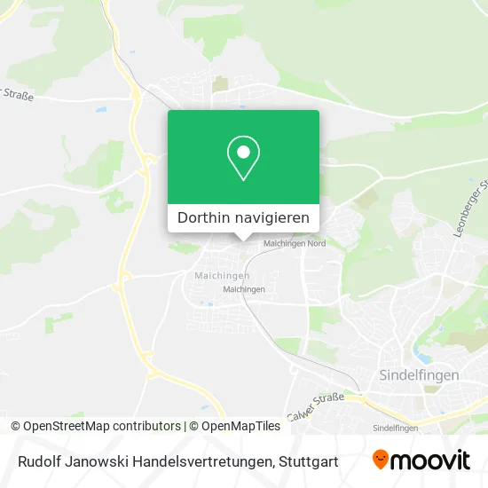 Rudolf Janowski Handelsvertretungen Karte