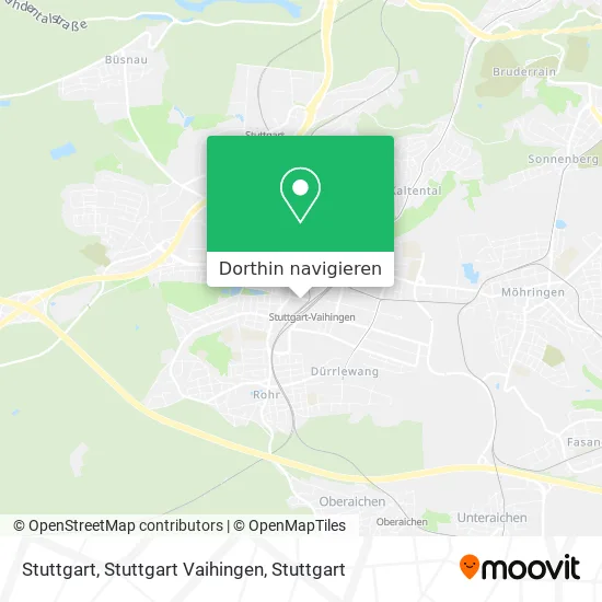 Stuttgart, Stuttgart Vaihingen Karte