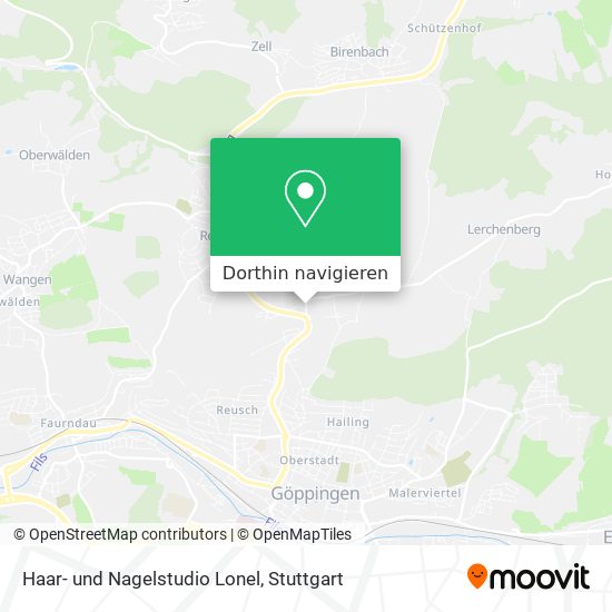 Haar- und Nagelstudio Lonel Karte