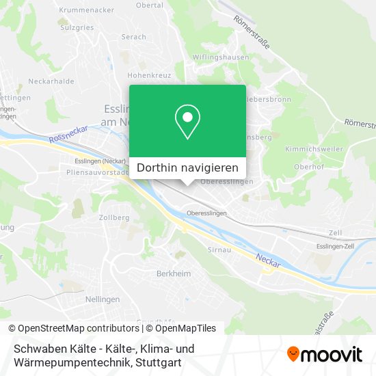 Schwaben Kälte - Kälte-, Klima- und Wärmepumpentechnik Karte