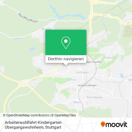 Arbeiterwohlfahrt-Kindergarten Übergangswohnheim Karte