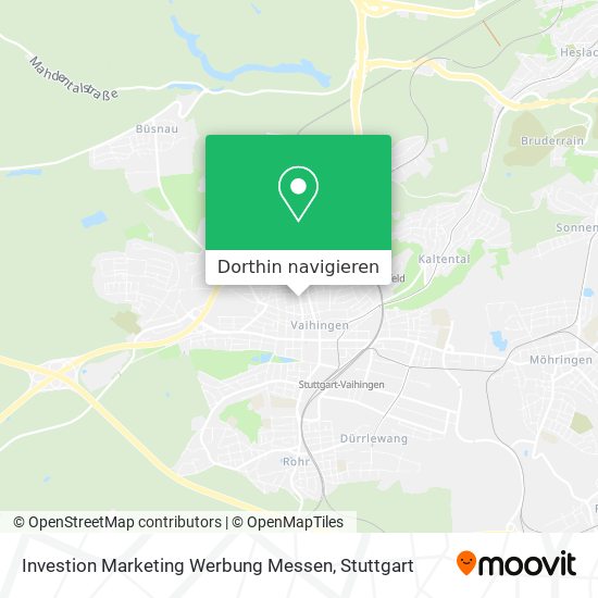 Investion Marketing Werbung Messen Karte