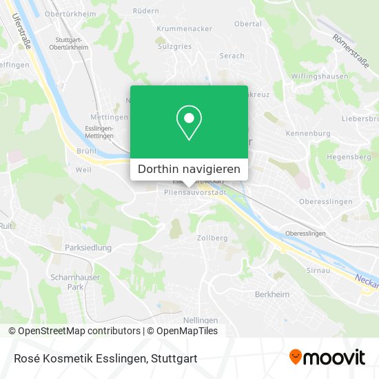 Rosé Kosmetik Esslingen Karte