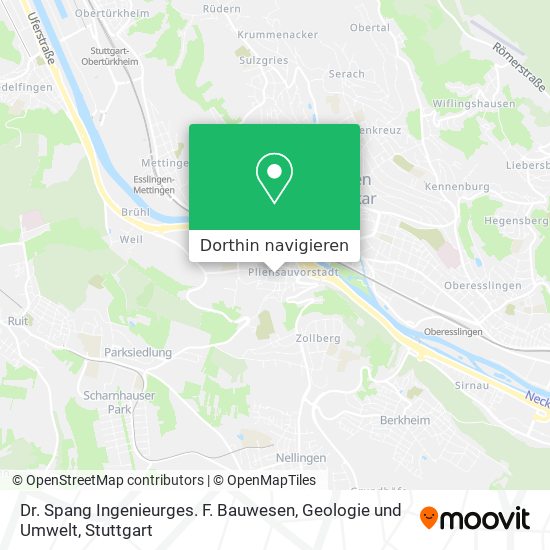 Dr. Spang Ingenieurges. F. Bauwesen, Geologie und Umwelt Karte