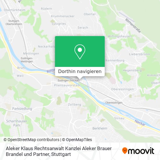 Aleker Klaus Rechtsanwalt Kanzlei Aleker Brauer Brandel und Partner Karte