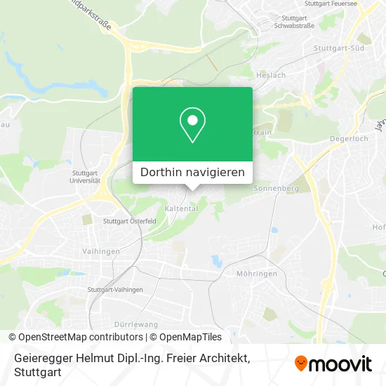 Geieregger Helmut Dipl.-Ing. Freier Architekt Karte