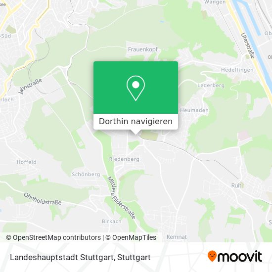 Landeshauptstadt Stuttgart Karte