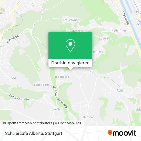 Schülercafé Alberta Karte