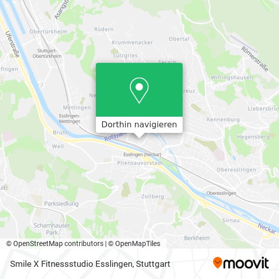 Smile X Fitnessstudio Esslingen Karte