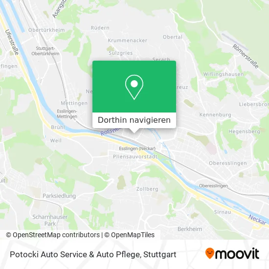 Potocki Auto Service & Auto Pflege Karte