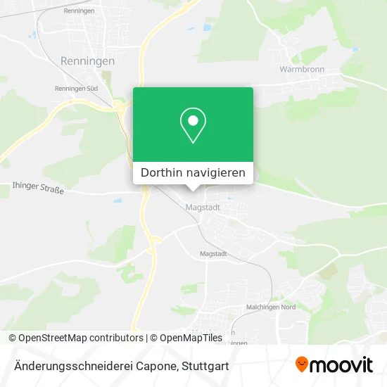 Änderungsschneiderei Capone Karte