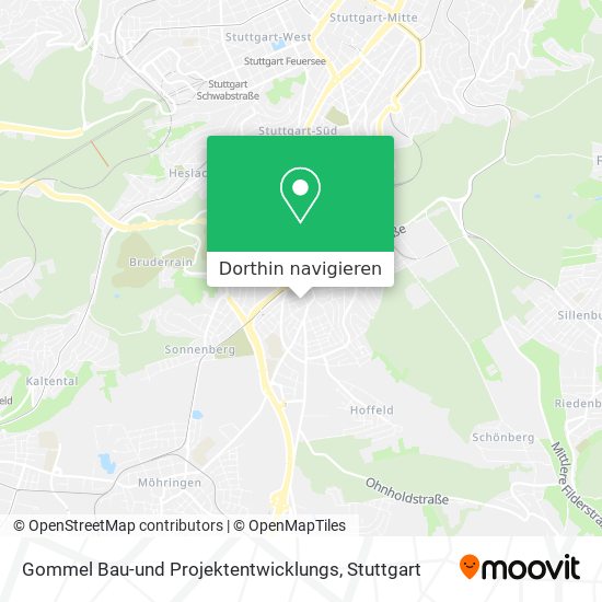 Gommel Bau-und Projektentwicklungs Karte