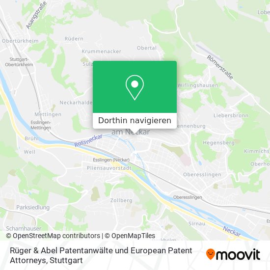 Rüger & Abel Patentanwälte und European Patent Attorneys Karte