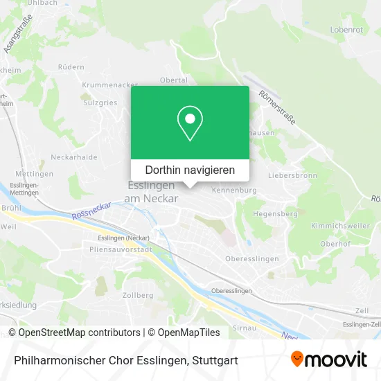 Philharmonischer Chor Esslingen Karte