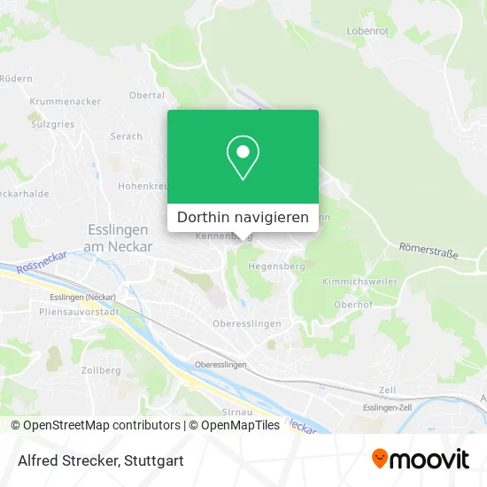 Alfred Strecker Karte