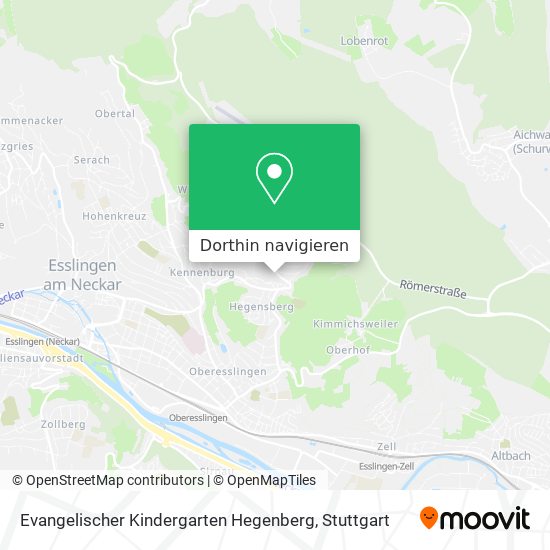 Evangelischer Kindergarten Hegenberg Karte
