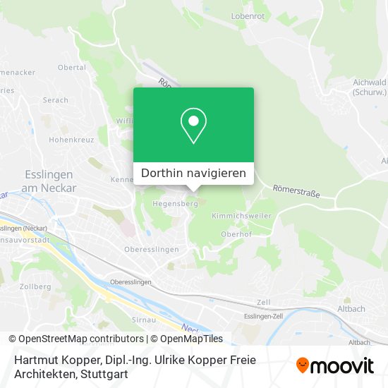 Hartmut Kopper, Dipl.-Ing. Ulrike Kopper Freie Architekten Karte