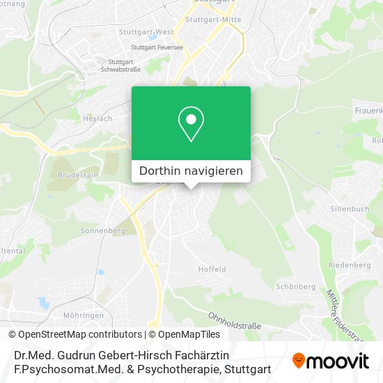 Dr.Med. Gudrun Gebert-Hirsch Fachärztin F.Psychosomat.Med. & Psychotherapie Karte