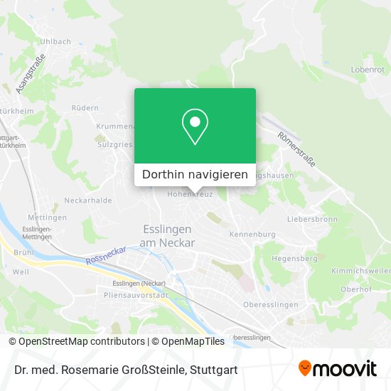 Dr. med. Rosemarie GroßSteinle Karte