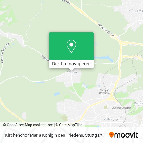 Kirchenchor Maria Königin des Friedens Karte