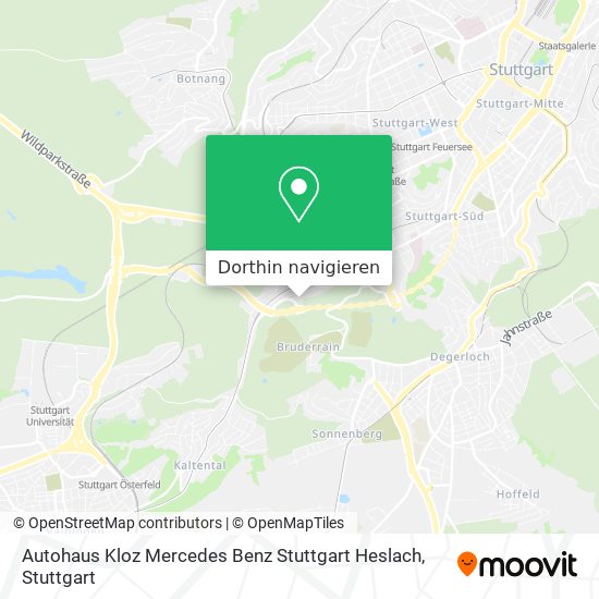 Autohaus Kloz Mercedes Benz Stuttgart Heslach Karte