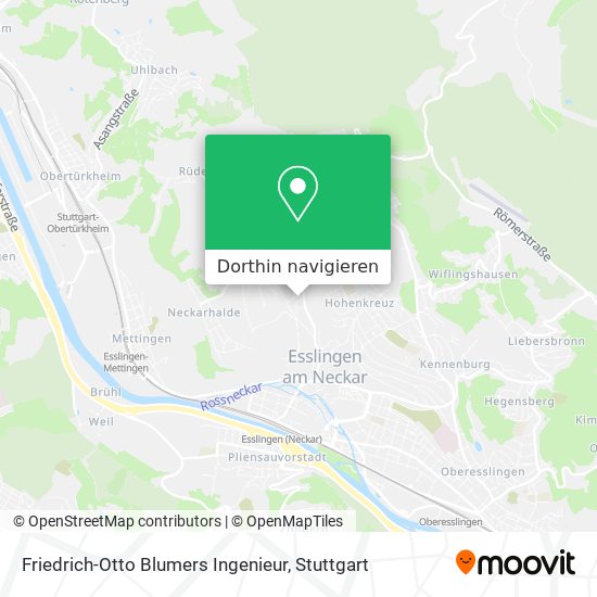 Friedrich-Otto Blumers Ingenieur Karte