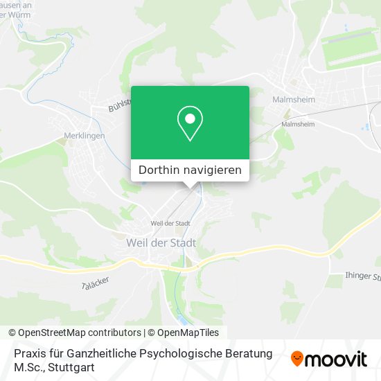 Praxis für Ganzheitliche Psychologische Beratung M.Sc. Karte
