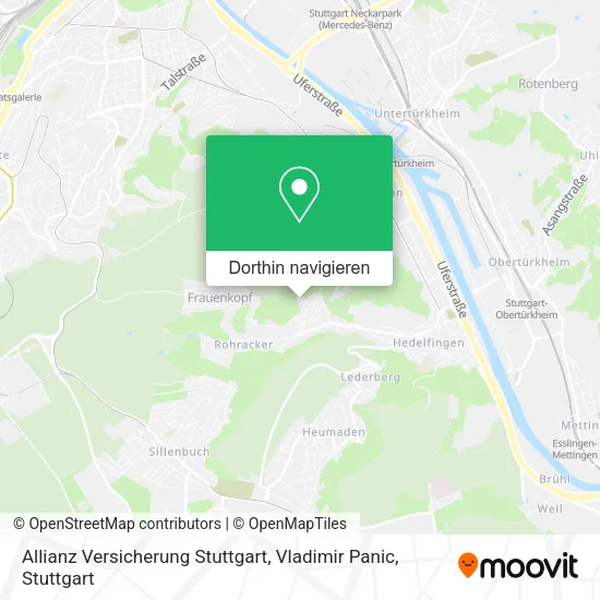 Allianz Versicherung Stuttgart, Vladimir Panic Karte