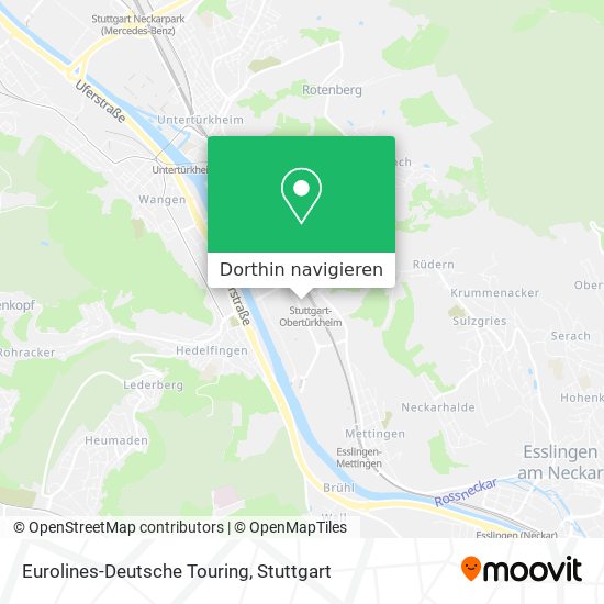 Eurolines-Deutsche Touring Karte