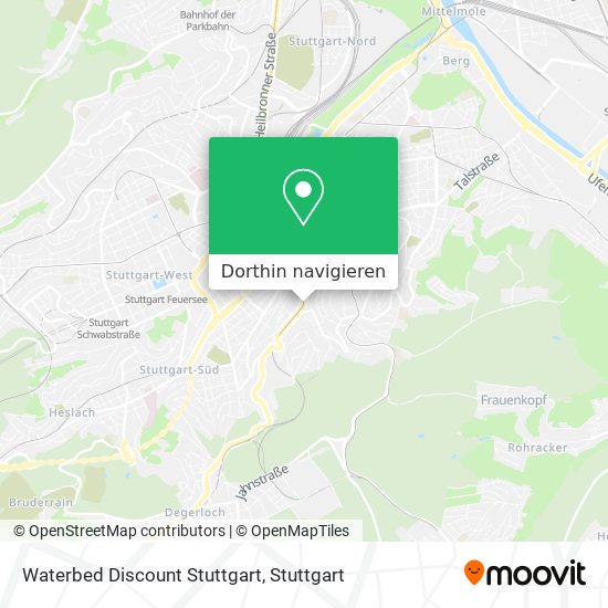 Waterbed Discount Stuttgart Karte