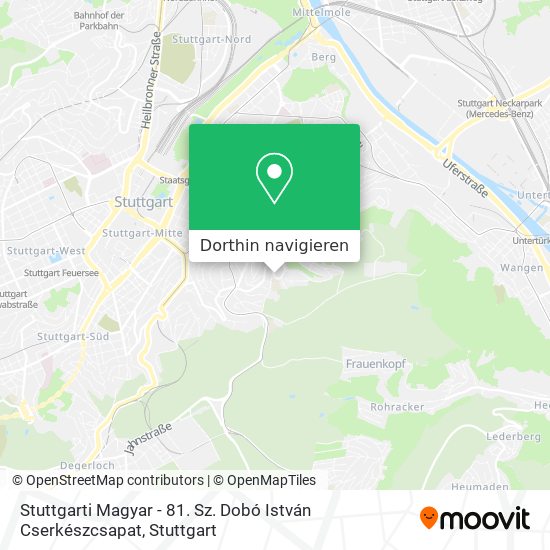 Stuttgarti Magyar - 81. Sz. Dobó István Cserkészcsapat Karte