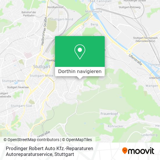 Prodinger Robert Auto Kfz.-Reparaturen Autoreparaturservice Karte