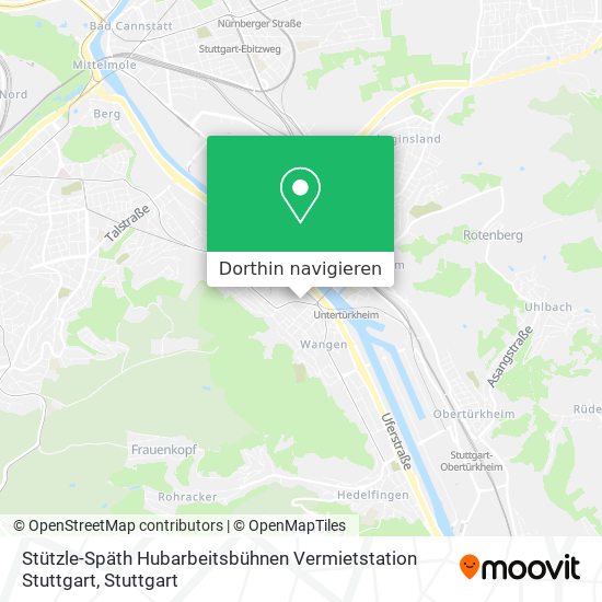 Stützle-Späth Hubarbeitsbühnen Vermietstation Stuttgart Karte