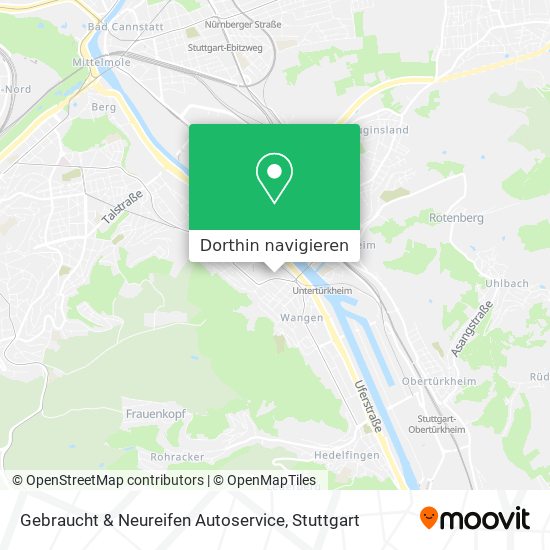 Gebraucht & Neureifen Autoservice Karte