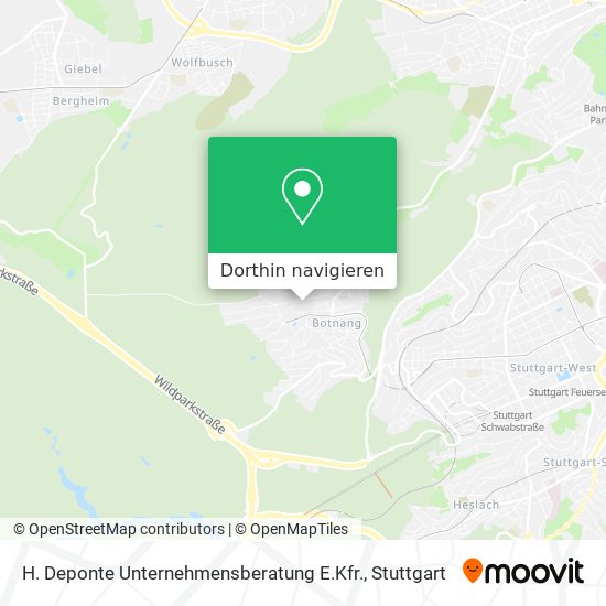 H. Deponte Unternehmensberatung E.Kfr. Karte