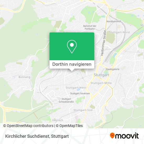 Kirchlicher Suchdienst Karte